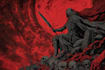 create dark art, metal, gothic illustration