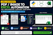 automate PDF and image data extraction to excel using python ocr