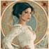 do illustrations in art nouveau style