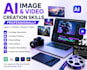 teach ai image video creation skills professionally