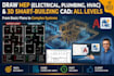 draw electrical and plumbing autocad drawings