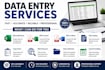 data entry, excel, typing and PDF conversion