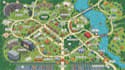 create university, campground, rv park map event, navigation and school map