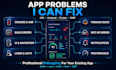 fix bugs in android, ios, flutter, and kmp apps