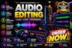 professionally edit your audio and remove background noise