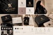 design luxury abaya logo and modest fashion brand identity