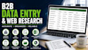b2b data entry, web research and business data collection