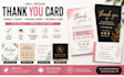 design amazon product insert  thank you card and packaging insert