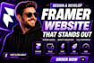 design framer website build framer landing page develop framer animation expert