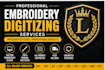 do embroidery digitizing and covert files to dst pes emb