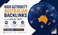 build high authority australian backlinks for local SEO