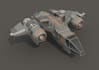 create 3d game assets, spaceship model, hard surface for your game or animation