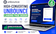 design high converting unbounce landing page