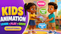 create kids animation, educational cartoon animation and learning videos