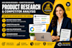 do amazon keyword research and competitor analysis for your product