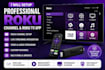 setup a professional roku channel and roku TV app