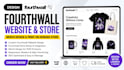 design fourthwall website fourthwall store merch design, print on demand store