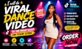 do viral dance video tik tok group dance on your song