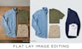 do professional flat lay image editing
