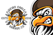 create a fierce and unique eagle logo