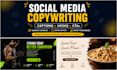 write engaging social media captions and hooks