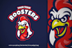 design a cute custom chicken and chick logo