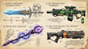 high quality weapon concept art for gaming and more