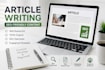 do artical writing ,off page seo guest blogging,backlinks