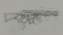 high quality weapon concept art for gaming and more