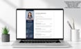 create a professional modern resume CV design in canva