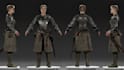 create a game ready 3d character with rigging and pbr textures
