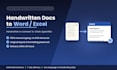 type handwritten documents into word or excel