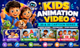 animate 3d kids animation, 2d cartoon animation, animations