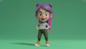 game ready 3d character, 2d to 3d character, metahuman, roblox, unity 3d model