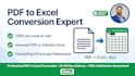 convert your PDF, jpg scanned image to excel file