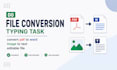 do data entry task file conversion typing task convert pdf to word image to text