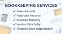 do bookkeeping accounting and financial data entry in excel