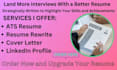 write a professional resume and cover letter