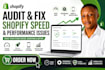 audit and fix shopify speed and performance issues