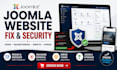 design joomla website remove malware fix errors and upgrade joomla website