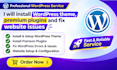 install wordpress theme, premium plugins and fix website issues