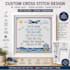 create a custom cross stitch pattern design