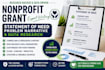 write nonprofit grant statement of need problem narrative data research