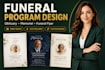 design funeral program, obituary, memorial and funeral flyer