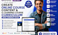 create an online course content, e learning course curriculum skool community