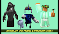 create custom 3d roblox models, low poly assets, avatars and game characters