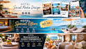 design professional luxury hotel flyers, resort menus