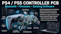 design ps4 ps5 controller pcb with bluetooth embedded firmware and software