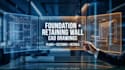 create foundation and retaining wall cad drawings