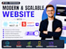 do modern react js  next js sanity strapi headless cms website development